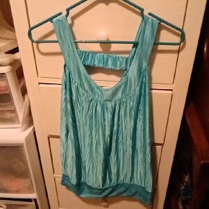 Women's Blue Sleeveless Top